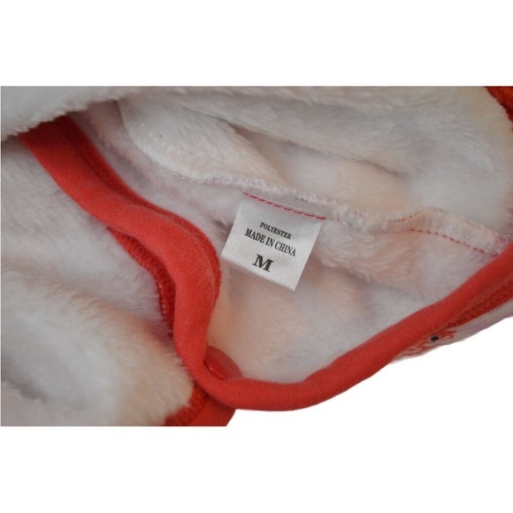 Lovinpet Dog Pajamas Soft Comfy Fleece Pjs Pink & Orange Striped Fish Design Siz - Picture 4 of 4